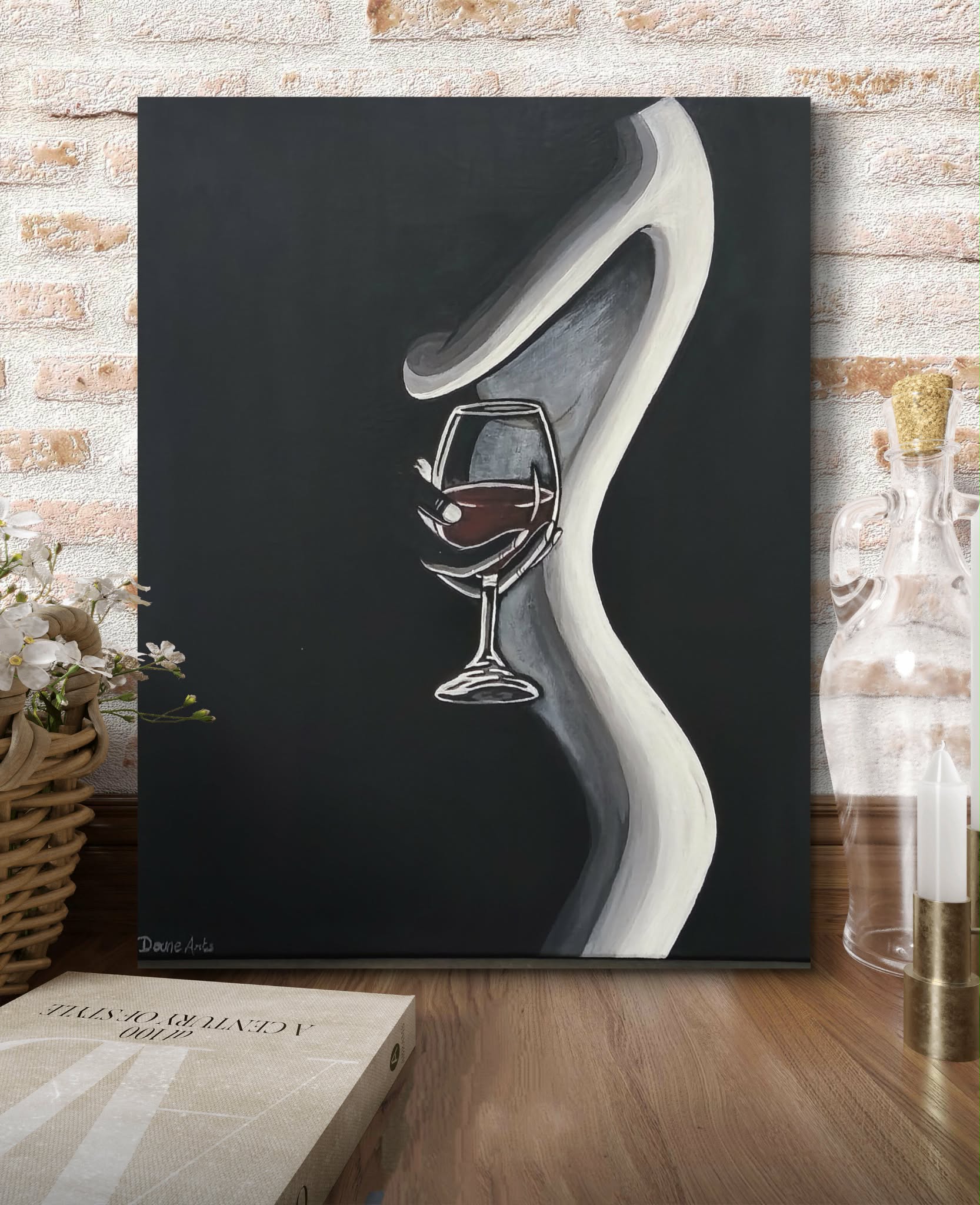 Peinture "Et pourtant, elle préférait le blanc" – Image 2