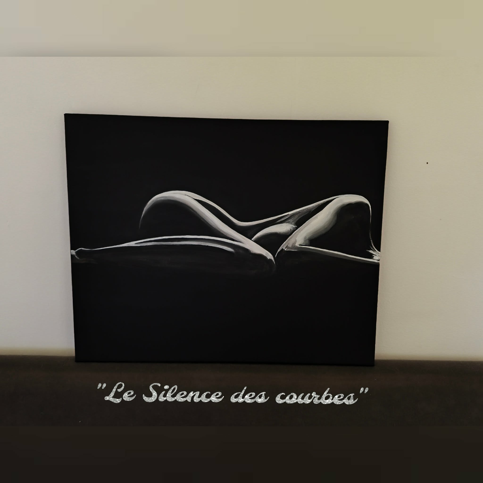 Peinture à double lecture "l'équilibre fragile" et "le Silence des courbes" – Image 6