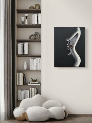 Peinture "Et pourtant, elle préférait le blanc"