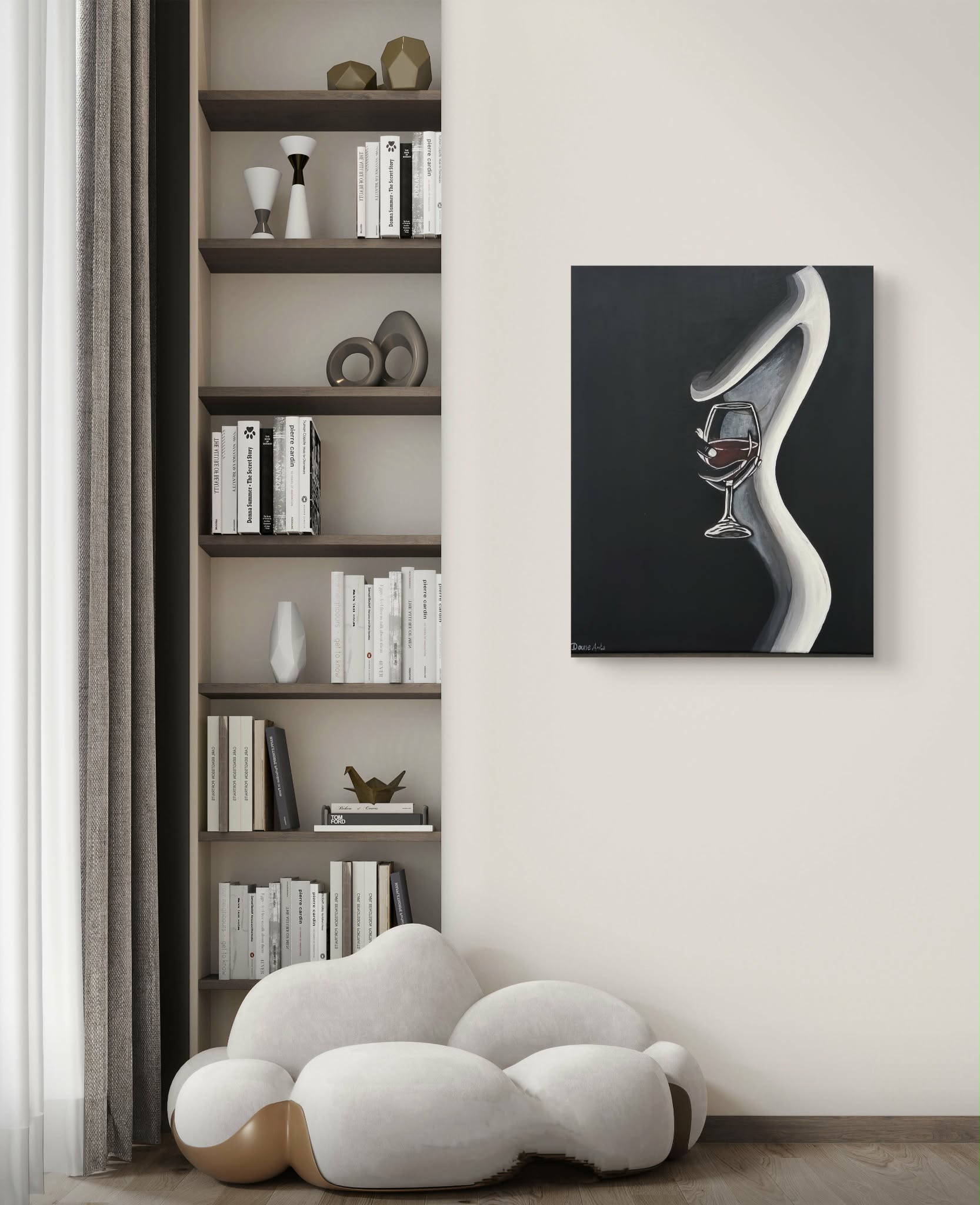 Peinture "Et pourtant, elle préférait le blanc"