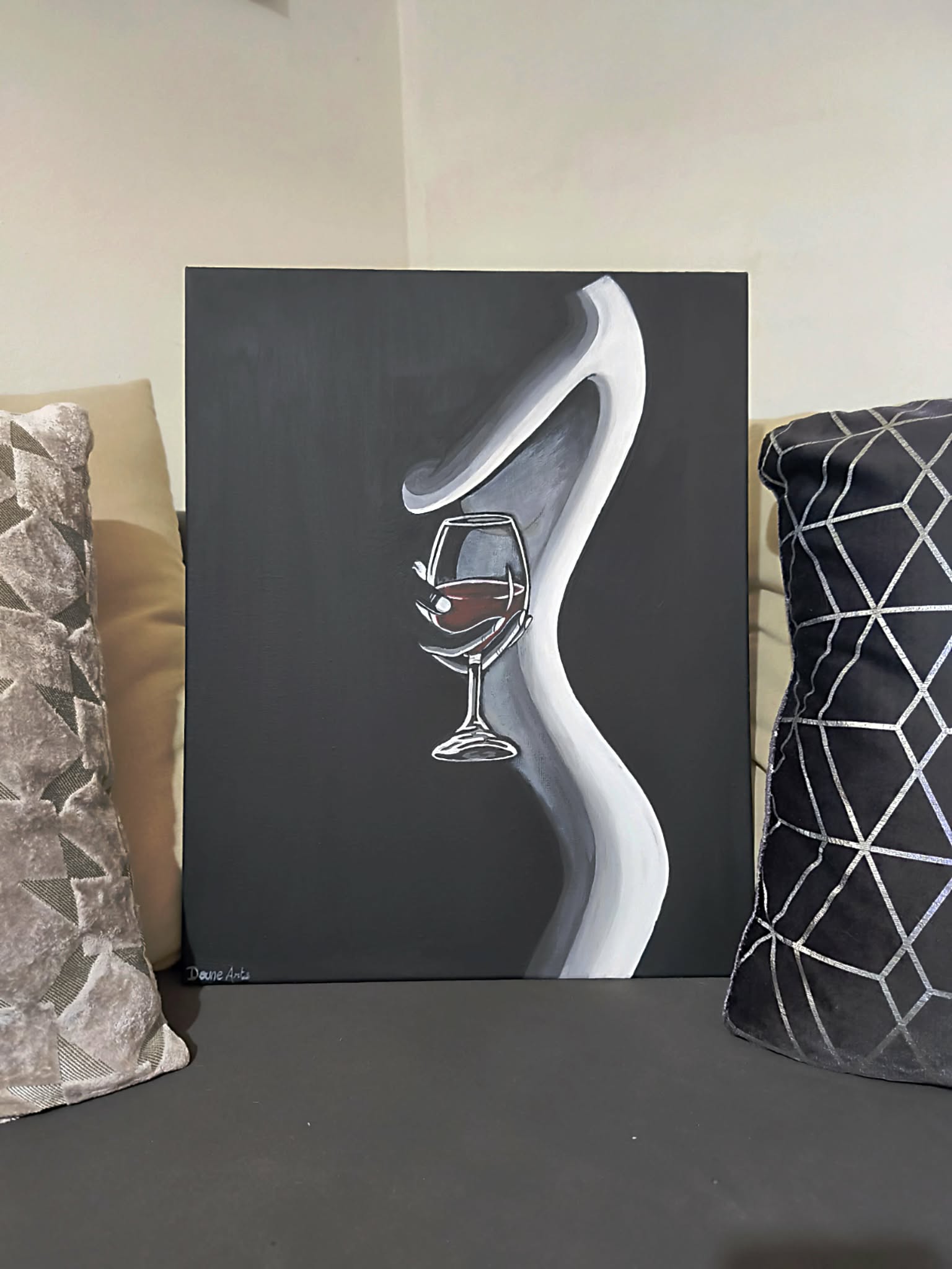 Peinture "Et pourtant, elle préférait le blanc" – Image 3