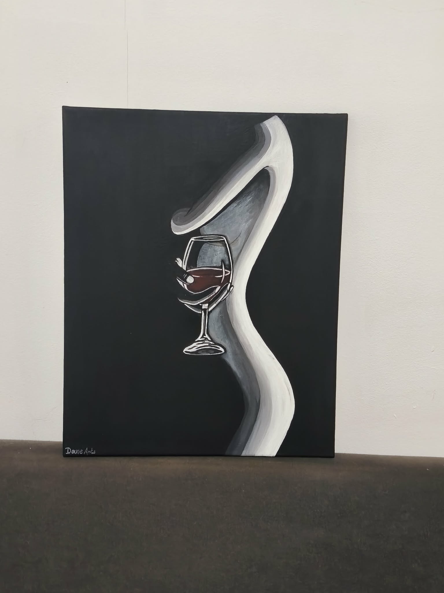 Peinture "Et pourtant, elle préférait le blanc" – Image 4