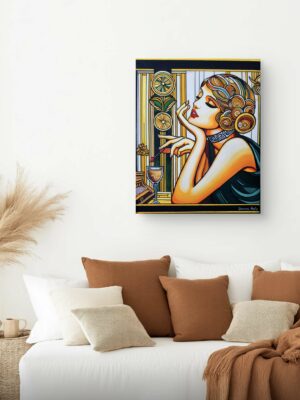 Peinture art déco "Le prix du décor"