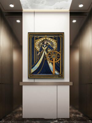 Peinture Art déco "La Navigatrice"