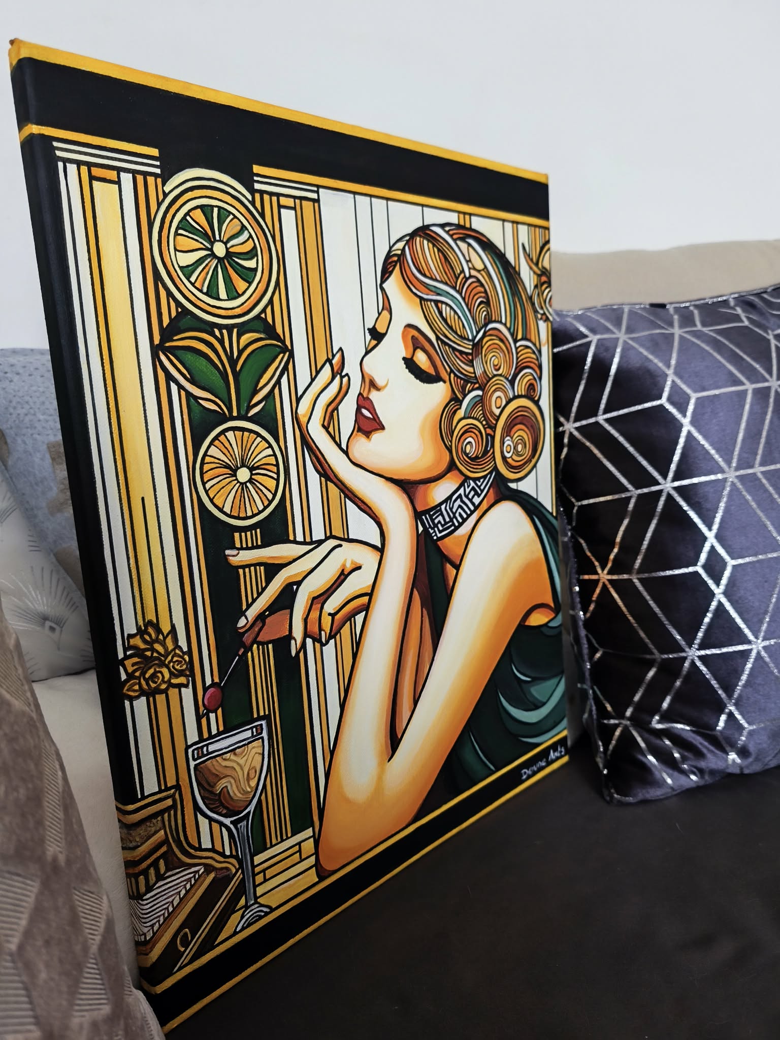 Peinture art déco "Le prix du décor" – Image 4
