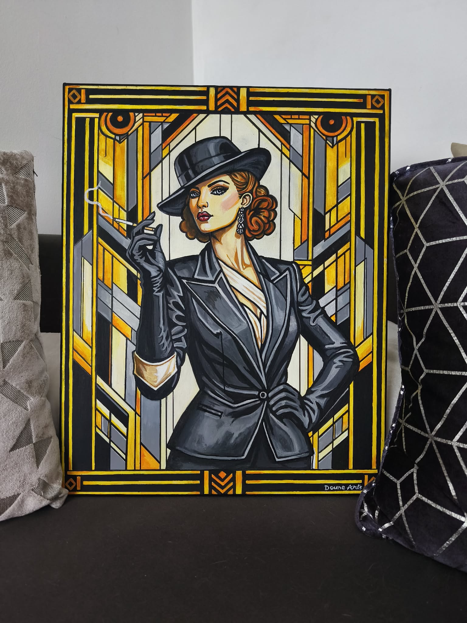 Peinture Art Déco "L'affranchie" – Image 2