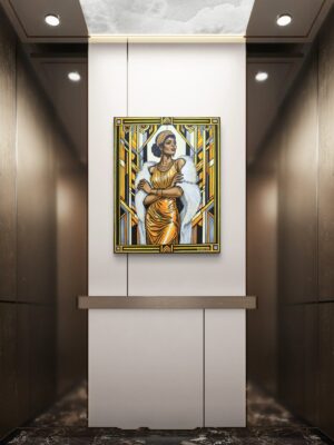 Peinture Art Déco "Libre & Lunineuse"